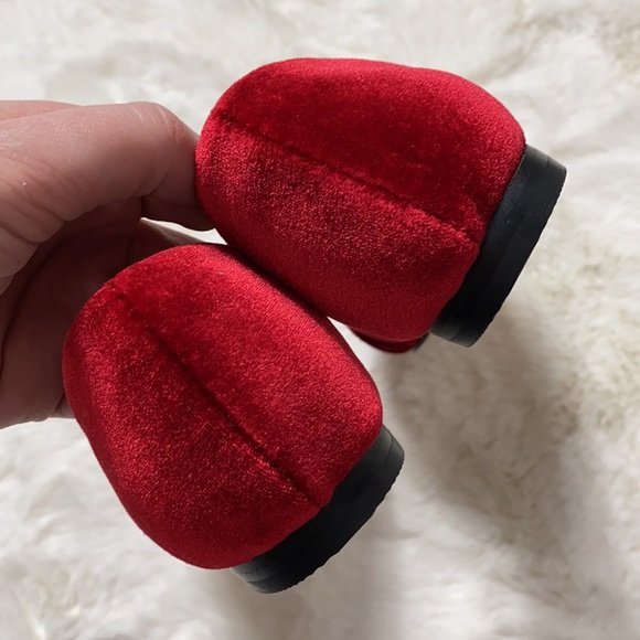 J. Jill Velvet Knot Pointed Toe Flats Red Size 6.5 - Picture 5 of 10